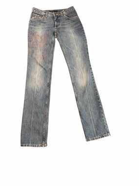 Low waisted Marc Jacobs Light Wash straight denim - early 2000s